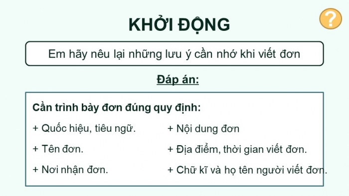 Giáo án điện tử Tiếng Việt 4 kết nối Bài 24 Viết đơn