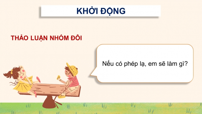 Giáo án điện tử Tiếng Việt 4 chân trời CĐ 4 Bài 7 Đọc: Nếu chúng mình có phép lạ