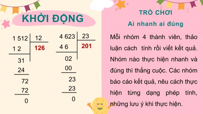 Giáo án điện tử Toán 4 cánh diều Bài 45. Luyện tập