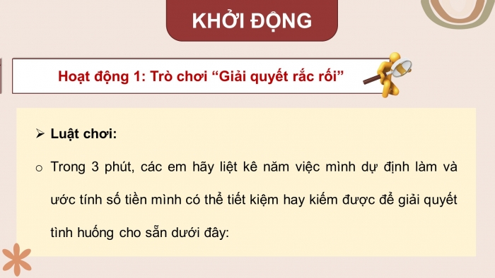 Giáo án điện tử HĐTN 8 chân trời (bản 2) Chủ đề 4: Kinh doanh và tiết kiệm - Hoạt động 1,2