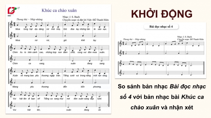 Giáo án điện tử Âm nhạc 8 cánh diều Bài 8 tiết 1: Bài đọc nhạc số 4, bài hòa tấu số 4