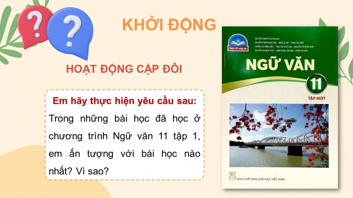 Giáo án điện tử Ngữ văn 11 chân trời Ôn tập học kì I