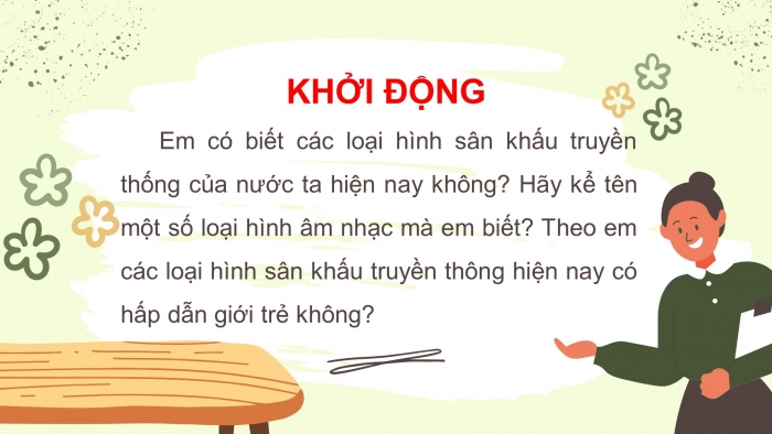 Giáo án điện tử tiết: Trình bày ý kiến về vấn đề văn hóa truyền thống trong xã hội hiện đại