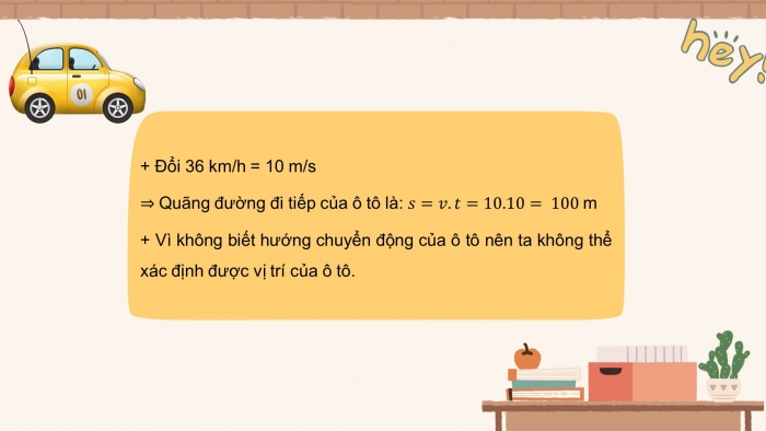 Giáo án điện tử vật lí 10 kết nối bài 4: Độ dịch chuyển và quãng đường