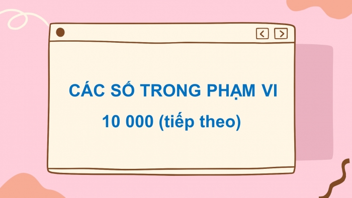 Giáo án điện tử toán 3 cánh diều bài: Các số trong phạm vi 10 000 (tiếp theo)