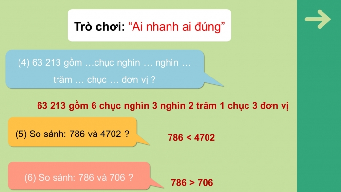 Giáo án điện tử toán 3 cánh diều bài: Luyện tập trang 20