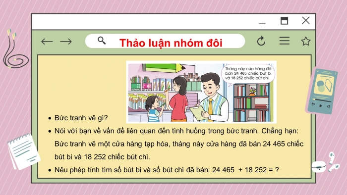 Giáo án điện tử toán 3 cánh diều bài: Phép cộng trong phạm vi 100 000 (2 tiết)