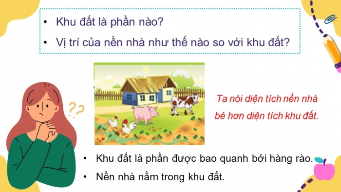 Giáo án điện tử toán 3 chân trời bài: Diện tích của một hình