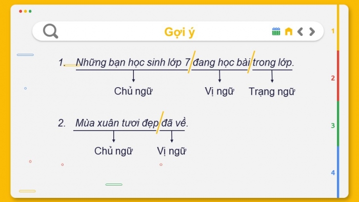Giáo án điện tử ngữ văn 7 chân trời tiết: Thực hành tiếng Việt bài 9