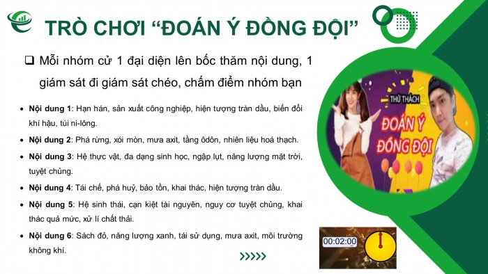 Giáo án điện tử địa lí 10 chân trời bài 40: Phát triển bền vững và tăng trưởng xanh