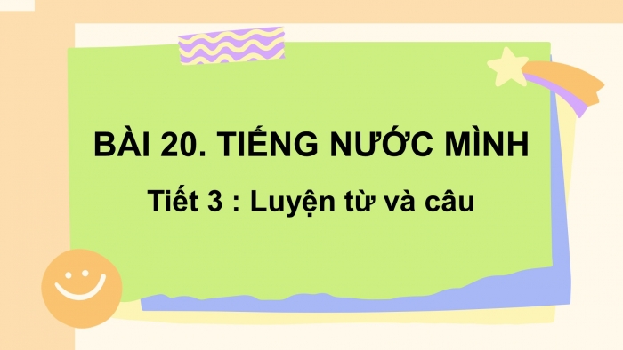 Giáo án điện tử tiếng việt 3 kết nối tri thức bài 20: Tiếng nước mình- Tiết 2: Đọc mở rộng