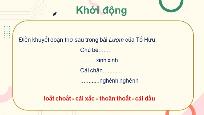 Giáo án điện tử Ngữ văn 12 bài: Việt Bắc (Phần tác giả)