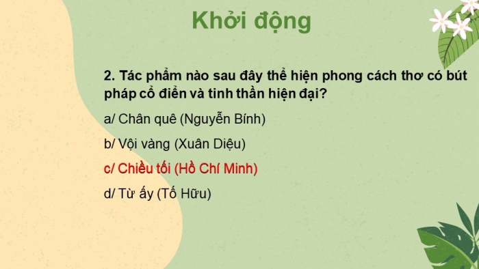 Giáo án điện tử Ngữ văn 12 bài: Quá trình văn học và phong cách văn học