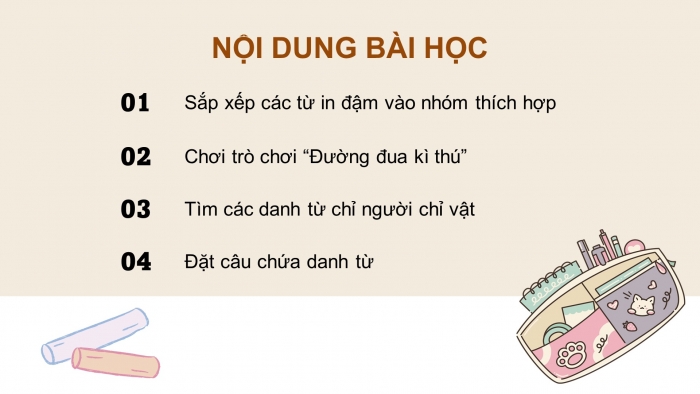 Giáo án điện tử Tiếng Việt 4 kết nối Bài 1 Luyện từ và câu: Danh từ