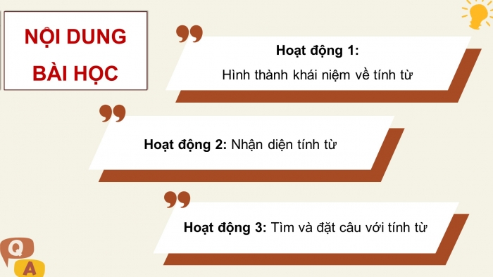 Giáo án điện tử Tiếng Việt 4 chân trời CĐ 2 Bài 4 Luyện từ và câu: Tính từ