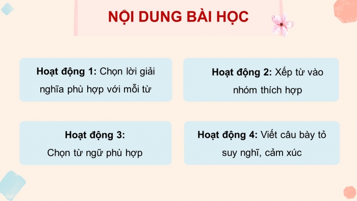 Giáo án điện tử Tiếng Việt 4 chân trời CĐ 2 Bài 8 Luyện từ và câu: Mở rộng vốn từ Nhân hậu