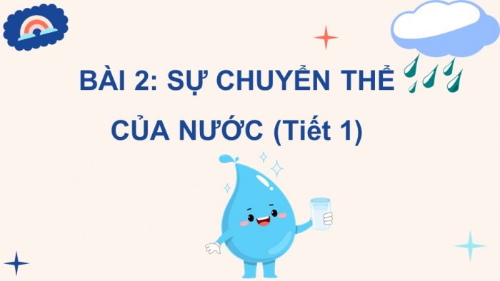 Giáo án điện tử Khoa học 4 cánh diều Bài 2: Sự chuyển thể của nước