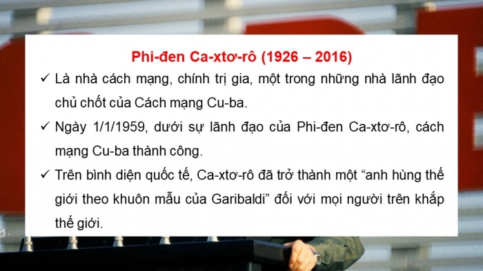 Giáo án điện tử Lịch sử 11 chân trời Bài 4: Chủ nghĩa xã hội từ năm 1991 đến nay