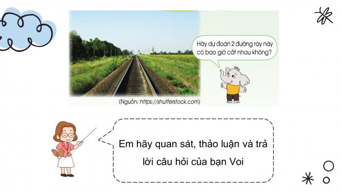 Giáo án điện tử Toán 4 cánh diều Bài 22: Hai đường thẳng song song. Vẽ hai đường thẳng song song