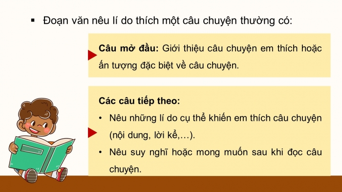 Giáo án điện tử Tiếng Việt 4 chân trời CĐ 4 Bài 8 Viết: Luyện tập viết đoạn văn nêu lí do thích một câu chuyện