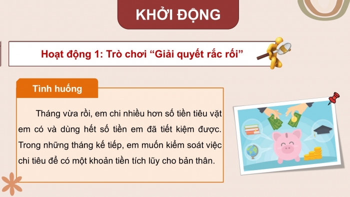 Giáo án điện tử HĐTN 8 chân trời (bản 2) Chủ đề 4: Kinh doanh và tiết kiệm - Hoạt động 1,2