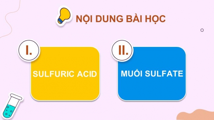 Giáo án điện tử Hoá học 11 kết nối Bài 8: Sulfuric acid và muối sulfate (Phần 2)
