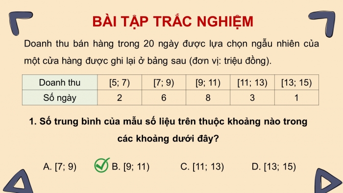 Giáo án điện tử Toán 11 chân trời Chương 5 Bài tập cuối chương 5