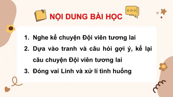 Giáo án điện tử bài 11 tiết 2: Nói và nghe - Đội viên tương lai