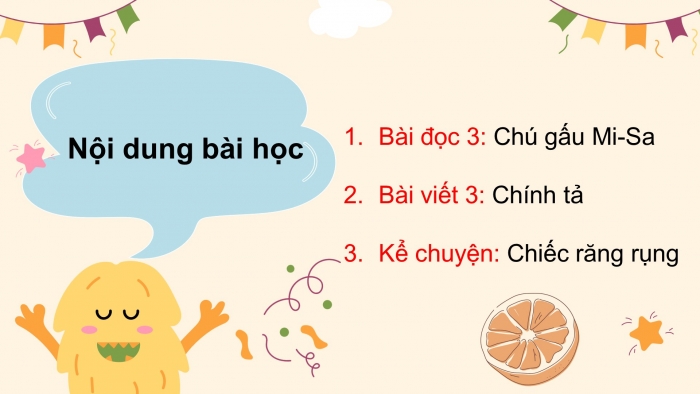 Giáo án điện tử bài 3: Chú gấu Mi-Sa