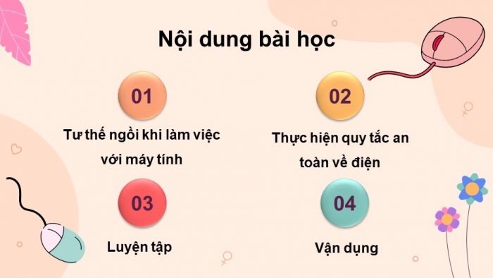 Giáo án điện tử bài 5: Bảo vệ sức khỏe khi dùng máy tính 