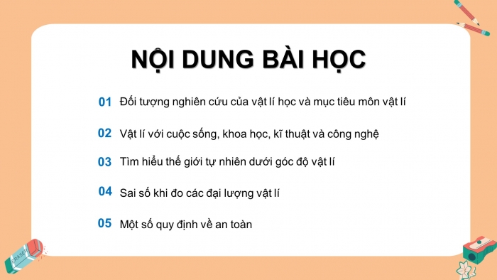 Giáo án điện tử vật lí 10 cánh diều bài: Bài mở đầu - Giới thiệu mục đích học tập môn vật lí