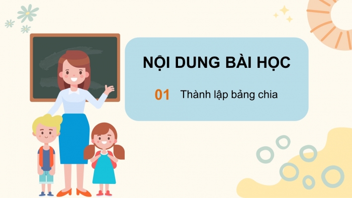 Giáo án điện tử toán 3 chân trời bài: Bảng chia 9