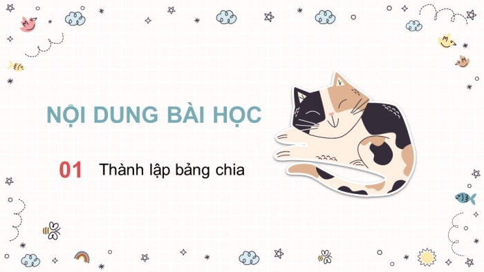 Giáo án điện tử toán 3 chân trời bài: Bảng chia 4