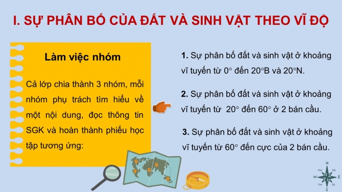 Giáo án điện tử địa lí 10 chân trời bài 16: Thực hành - Phân tích sự phân bố của đất và sinh vật trên trái đất