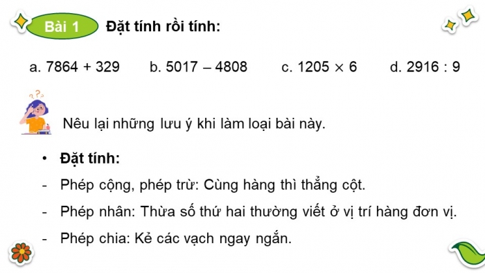 Giáo án điện tử toán 3 chân trời bài: Em làm được gì trang 47