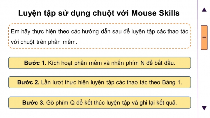 Giáo án điện tử tin học 3 cánh diều bài 2: Em luyện tập sử dụng chuột