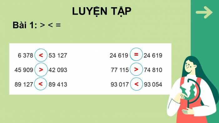 Giáo án điện tử toán 3 cánh diều bài: Luyện tập trang 20