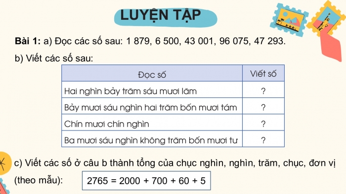 Giáo án điện tử toán 3 cánh diều bài: Luyện tập chung trang 34