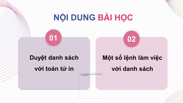 Giáo án điện tử tin học 10 kết nối bài 23: Một số lệnh làm việc với dữ liệu danh sách (3 tiết)