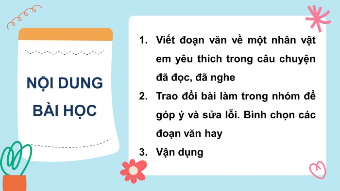 Giáo án điện tử tiếng việt 3 kết nối tri thức bài 24: Cùng Bác qua suối - Tiết 4: Luyện viết đoạn