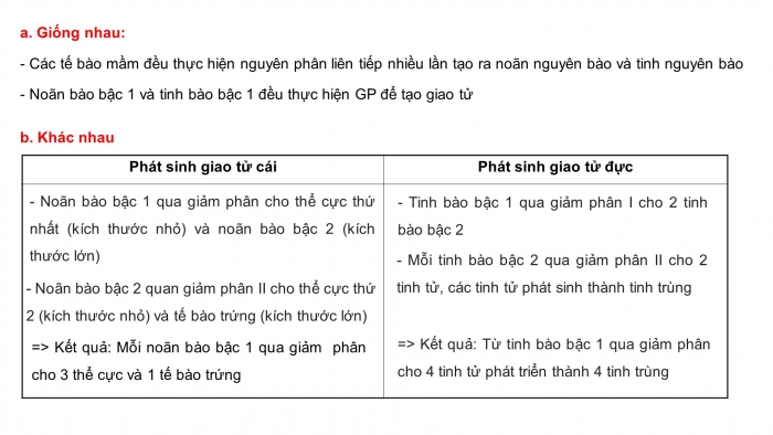 Giáo án điện tử sinh học 9 bài 12: Cơ chế xác định giới tính