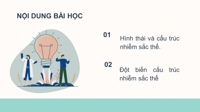 Giáo án điện tử Sinh học 12 bài 5: Nhiễm sắc thể và đột biến cấu trúc nhiễm sắc thể