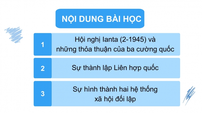 Giáo án điện tử Lịch sử 12 bài 1: Sự hình thành trật tự thế giới mới sau Chiến tranh thế giới thứ hai (1945 - 1949)