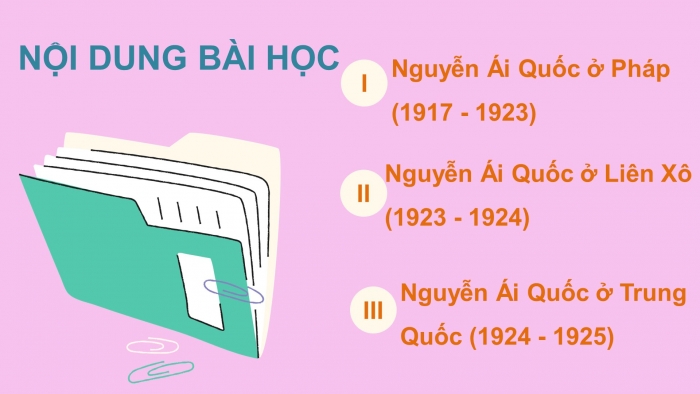 Giáo án điện tử lịch sử 9 bài 16: Hoạt động của nguyễn ái quốc ở nước ngoài trong những năm 1919 - 1925