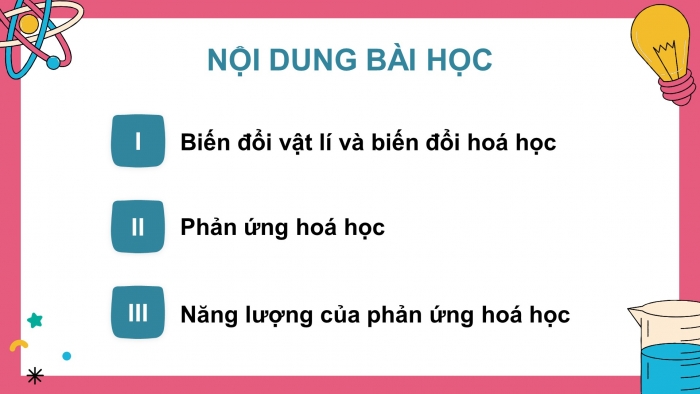 Giáo án điện tử KHTN 8 kết nối Bài 2: Phản ứng hoá học