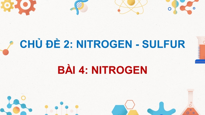 Giáo án điện tử Hoá học 11 kết nối Bài 4: Nitrogen