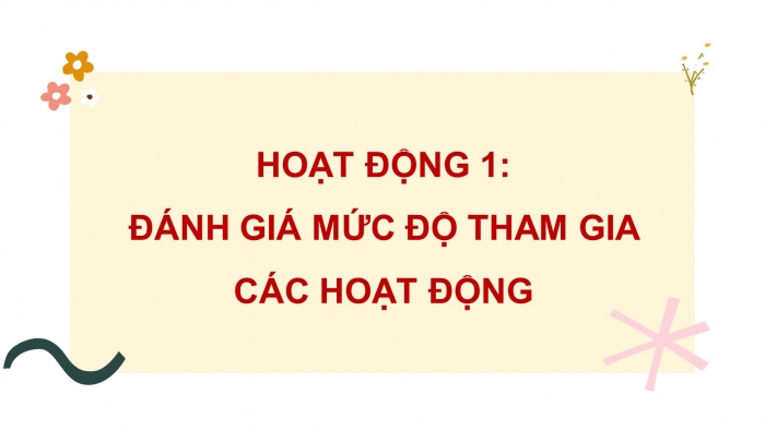 Giáo án điện tử HĐTN 8 cánh diều Chủ đề 3 - HĐGDTCĐ: Đánh giá cuối chủ đề