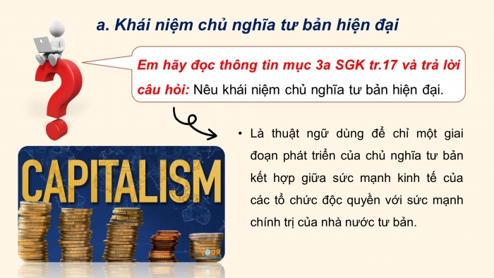 Giáo án điện tử Lịch sử 11 chân trời Bài 2: Sự xác lập và phát triển của chủ nghĩa tư bản (P2)