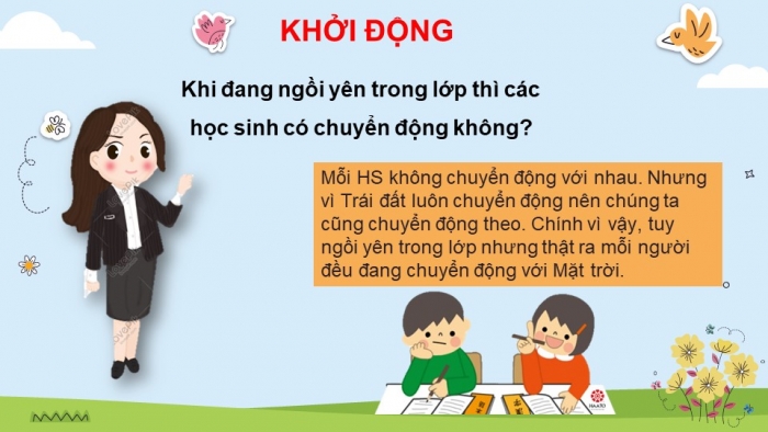 Giáo án điện tử bài 30: Ôn tập chủ đề trái đất và bầu trời