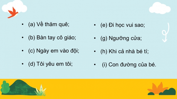 Giáo án điện tử tiếng việt 3 kết nối tiết 3, 4: Ôn tập cuối học kì 1